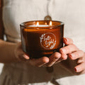 Salt & Light Co – Glass Candle – Lime & Orange