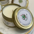 Salt & Light Co – Gold Tin Soy Candle – Fresh Cut Flowers