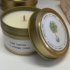 Salt & Light Co – Gold Tin Soy Candle – Lime & Orange – view 2