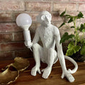 Sitting Monkey Light – White