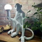 Sitting Monkey Light – White – view 2