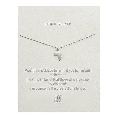 Africa Necklace – Grey Silk
