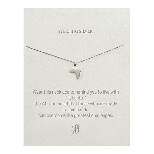 Africa Necklace – Grey Silk