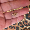 Bee Necklace – Gold Dipped
