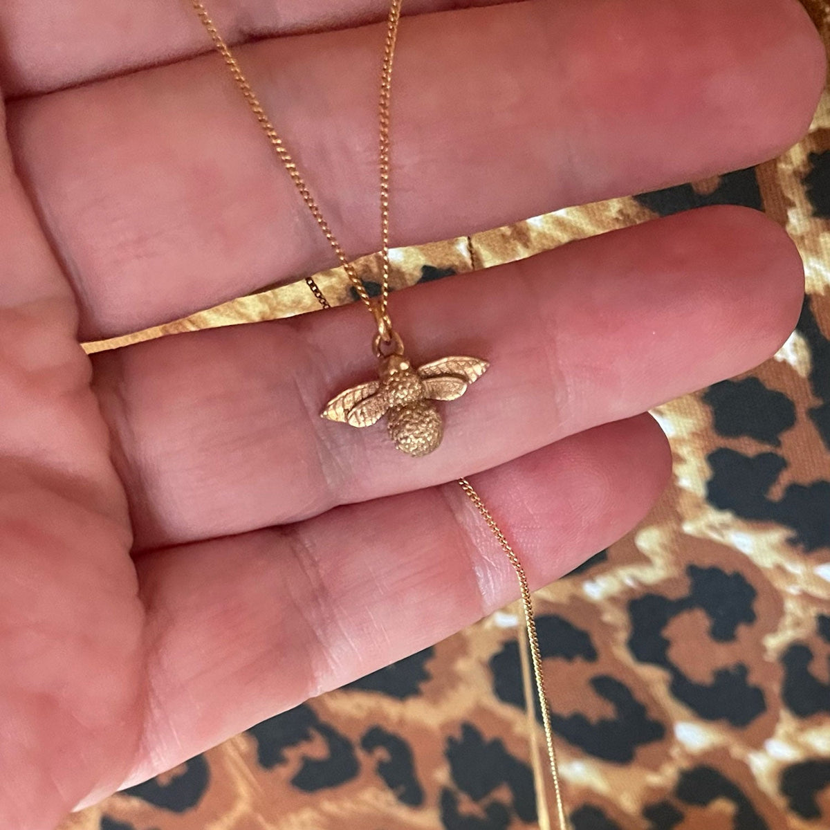Bee Necklace – Gold Dipped