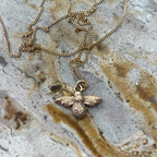 Bee Necklace – Gold Dipped – view 2