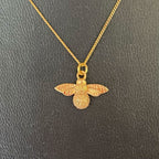 Bee Necklace – Gold Dipped – view 3