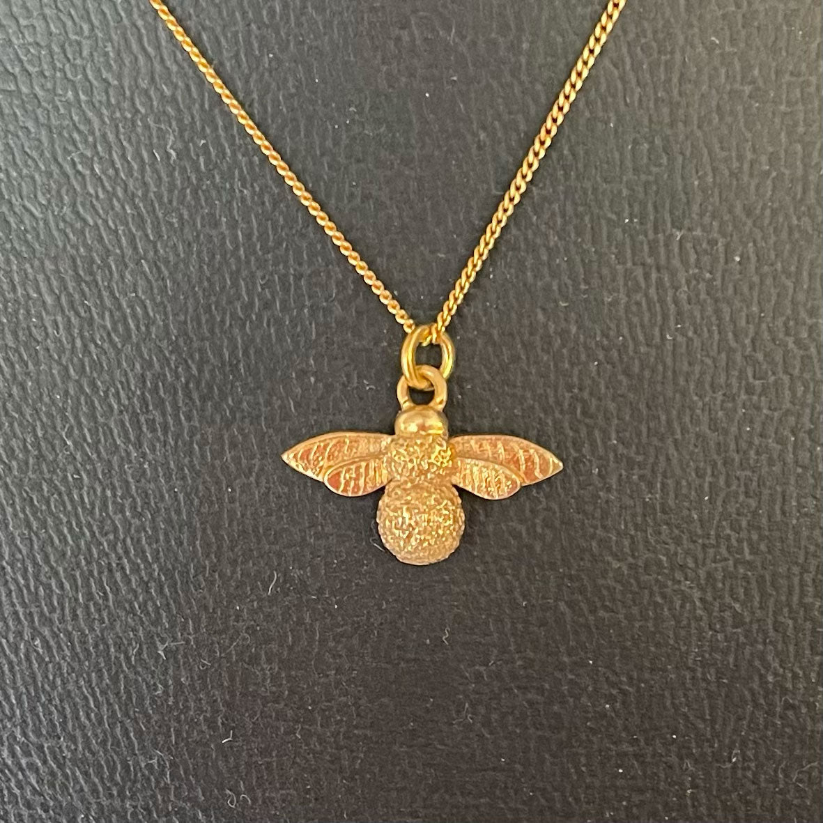 Bee Necklace – Gold Dipped – view 3