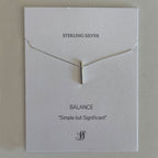 Balance Necklace – Sterling Silver – view 2