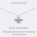 Dainty Little Bee Necklace – Sterling Silver