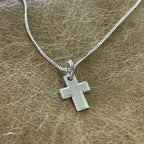 Detailed Cross Necklace – Sterling Silver – view 2