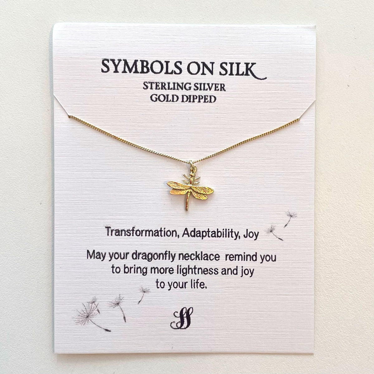 Dragonfly Necklace – Gold Dipped – view 4