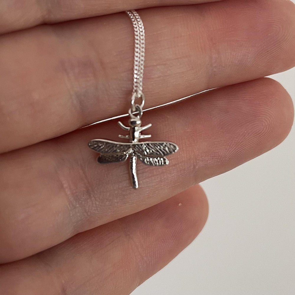 Dragonfly Necklace – Sterling Silver – view 2