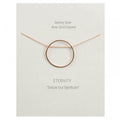 Eternity Necklace – Rose Gold Dipped