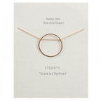 Eternity Necklace – Rose Gold Dipped