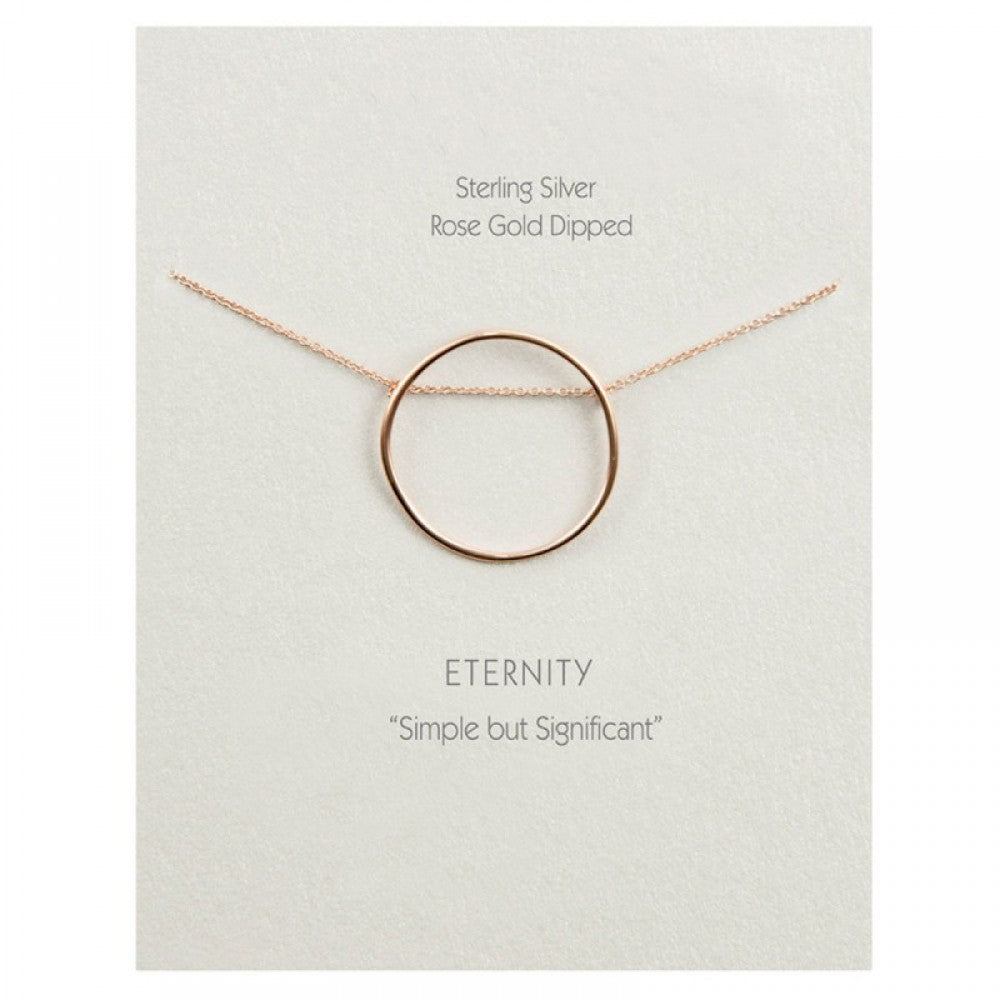 Eternity Necklace – Rose Gold Dipped