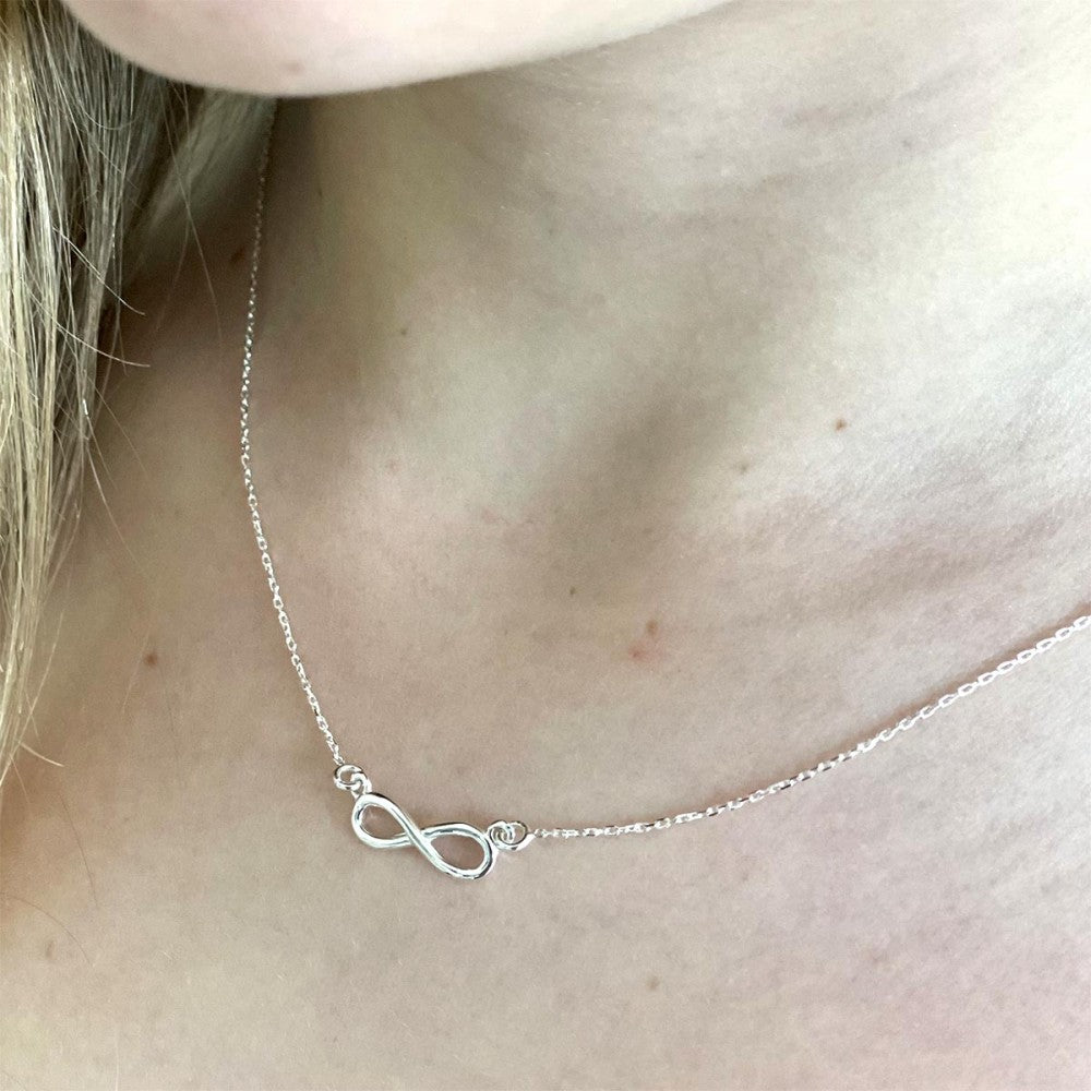Infinity Necklace – Sterling Silver – view 2