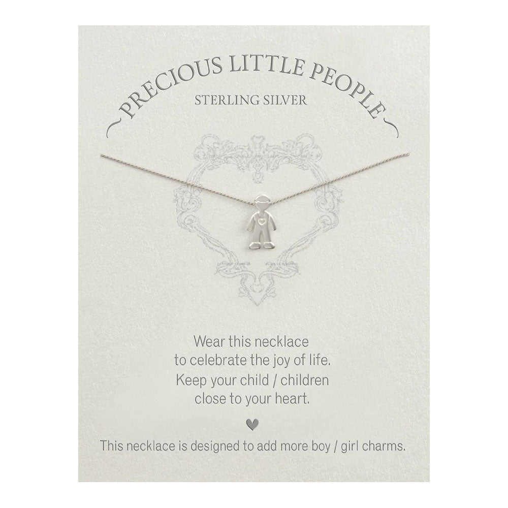 Little Boy Charm – Grey Silk