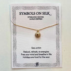 Sea Urchin Necklace – Gold Dipped – view 3