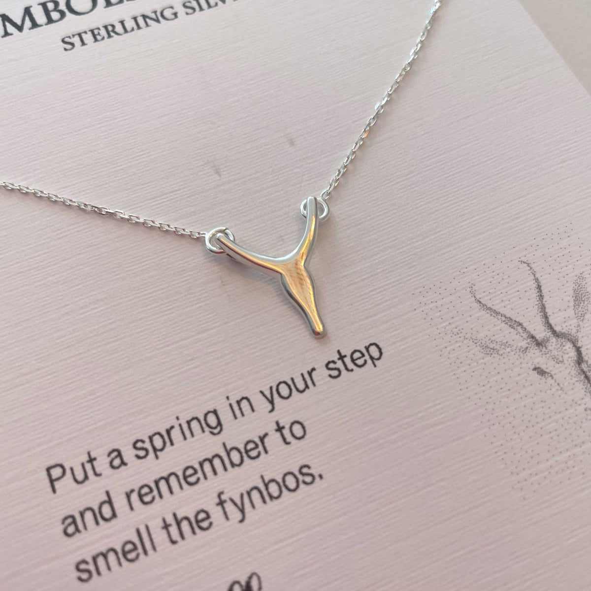 Springbok Necklace – Sterling Silver – view 2