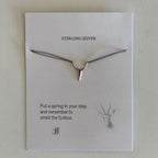 Springbok Necklace – Grey Silk – view 2