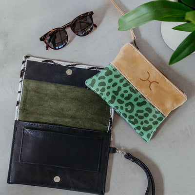Pouch Bag – Laminated Fabric/Leather