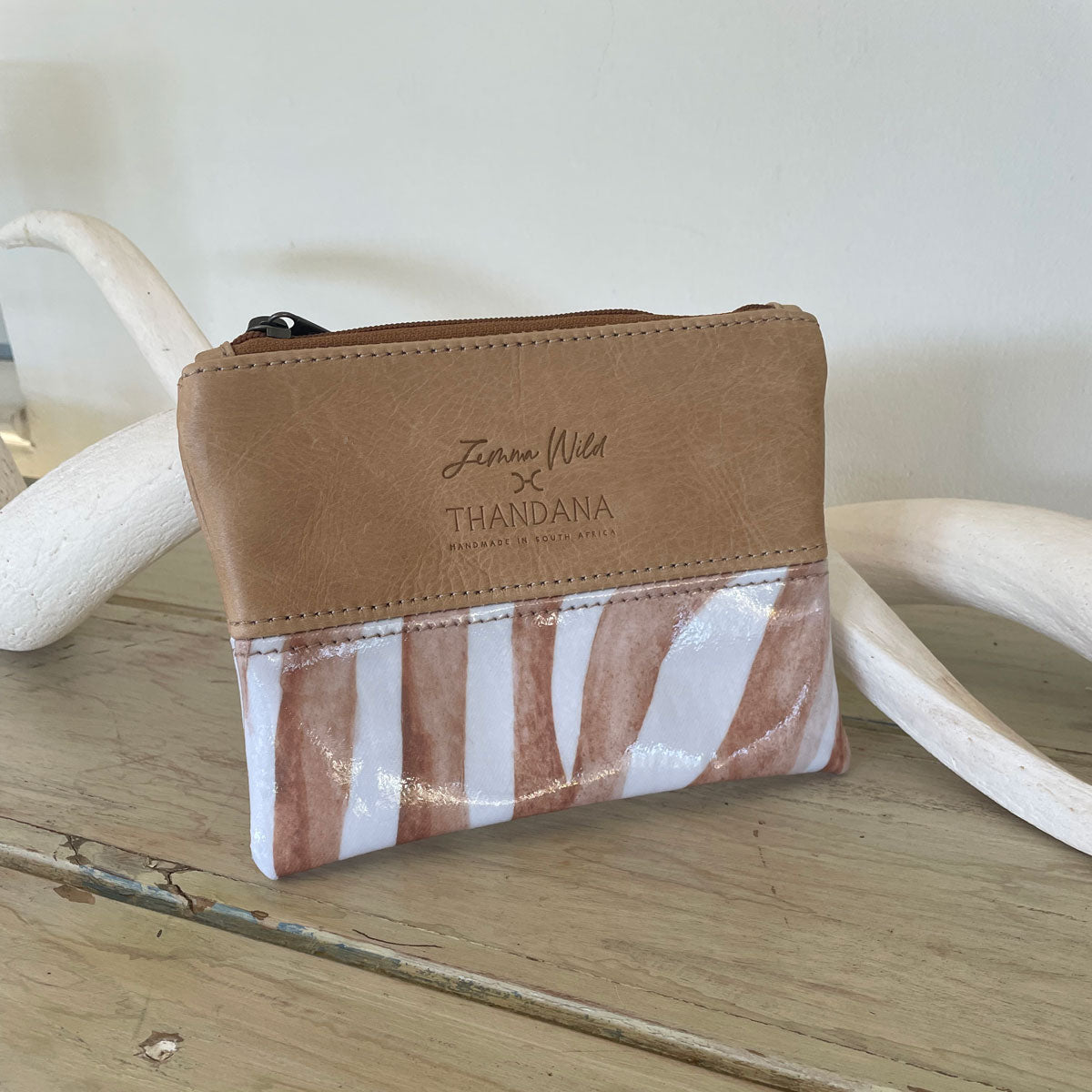 Pouch Bag – Laminated Fabric/Leather – view 2
