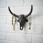 Wrought Iron Hook – Longhorn Bull – view 2