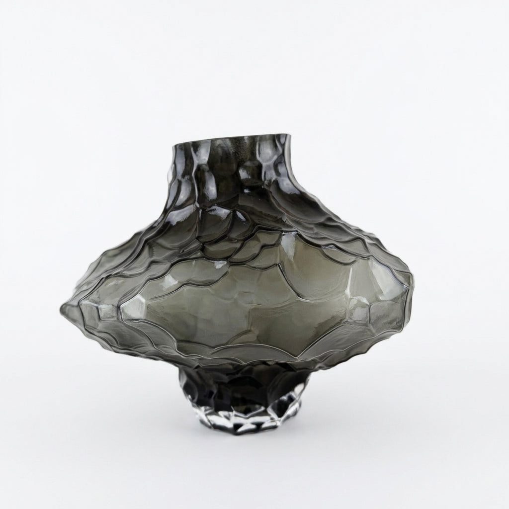 Abstract Vase | Dappled Charcoal