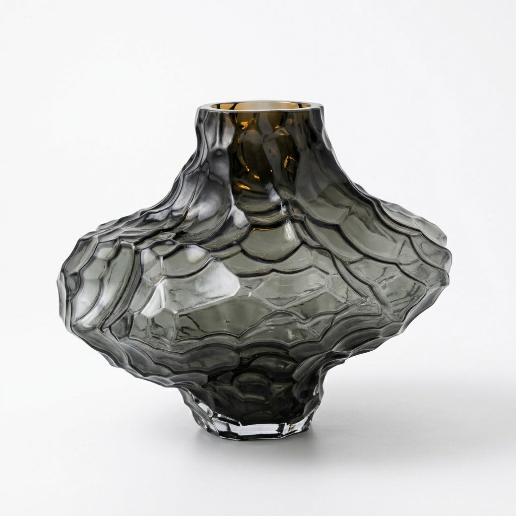 Abstract Vase | Dappled Charcoal
