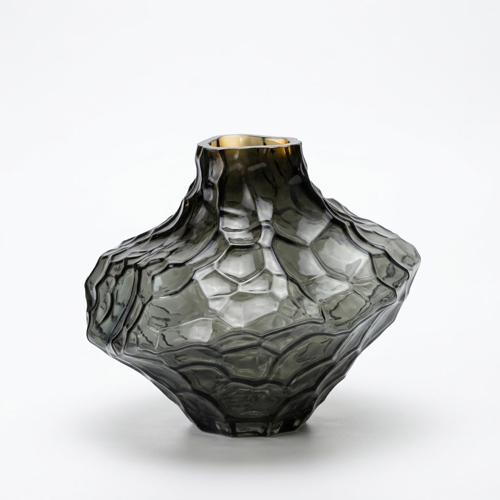 Abstract Vase | Dappled Charcoal