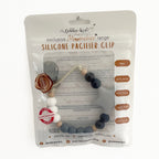 Silicone Muncher Dummy Clip – Pebble Grey – view 2
