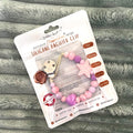 Silicone Muncher Dummy Clip – Cupcake Pink