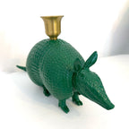 Armadillo Candle Holder – Forest Green – view 5