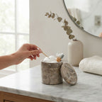 Leopard Marble Cannister with Lid