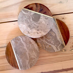Marble Coaster – Leopard & Wood – view 2