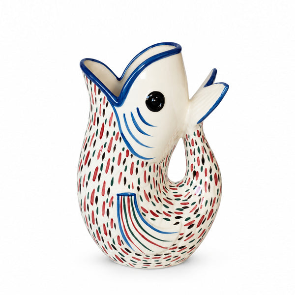 Fin-Tail Fish Jug | Speckled Dots