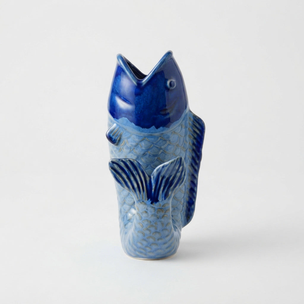 Fin-Tastic Fish Vase – Cobolt – view 4