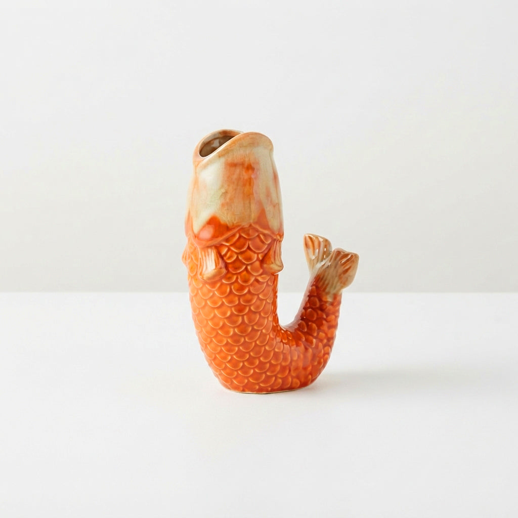 Fin-Tastic Fish Vase – Burnt Coral – view 6