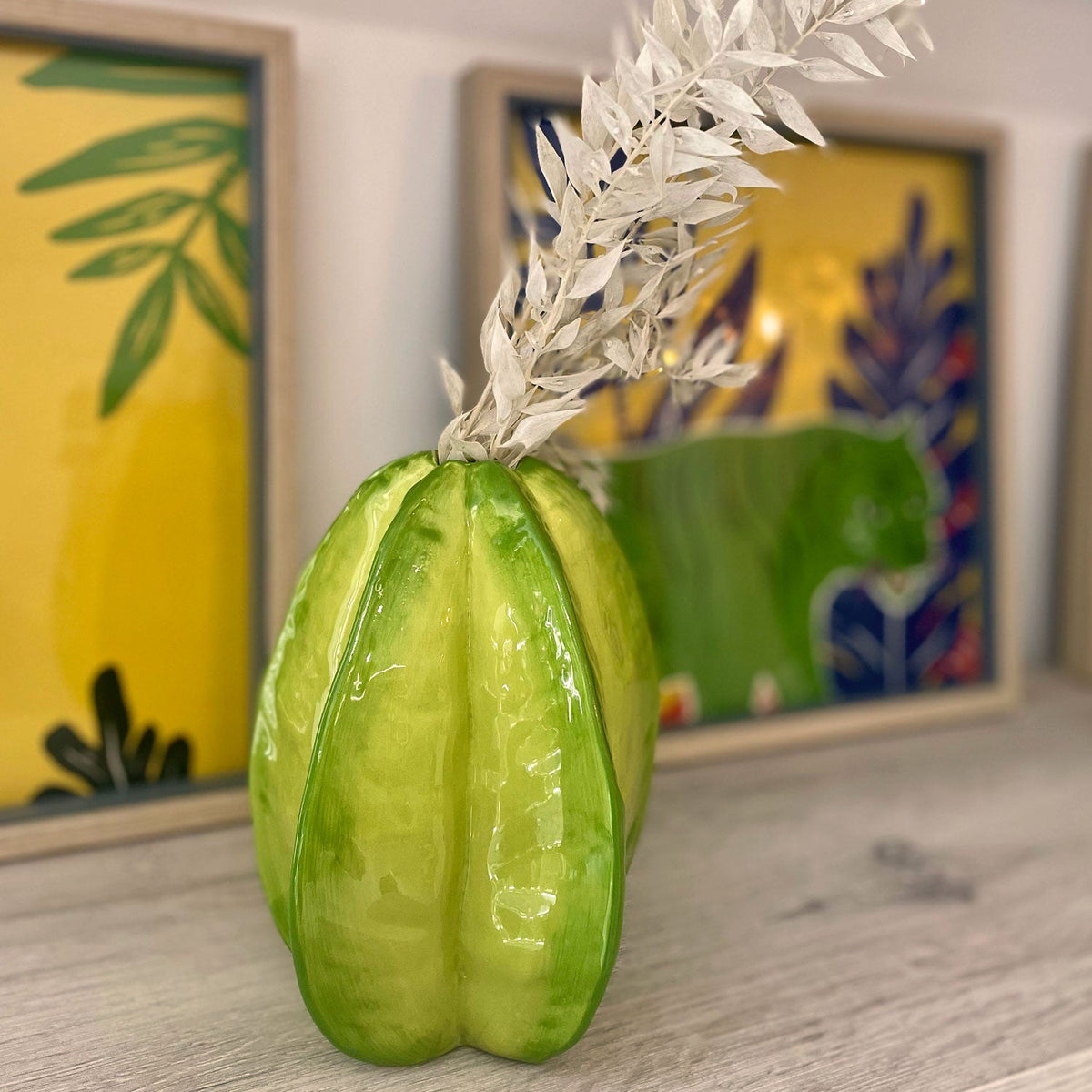 Carambola Vase – Green – view 3