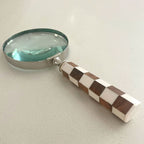 Magnifying Glass – Checked Wood & Bone – view 4