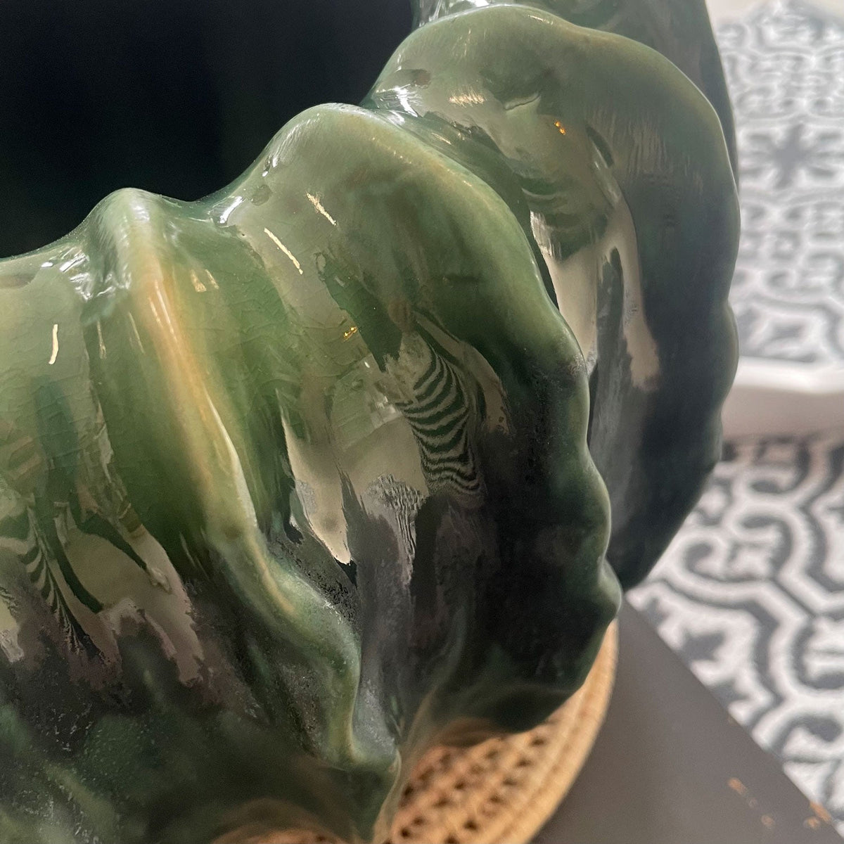 Large Ruffled Vase – Ceramic – view 3
