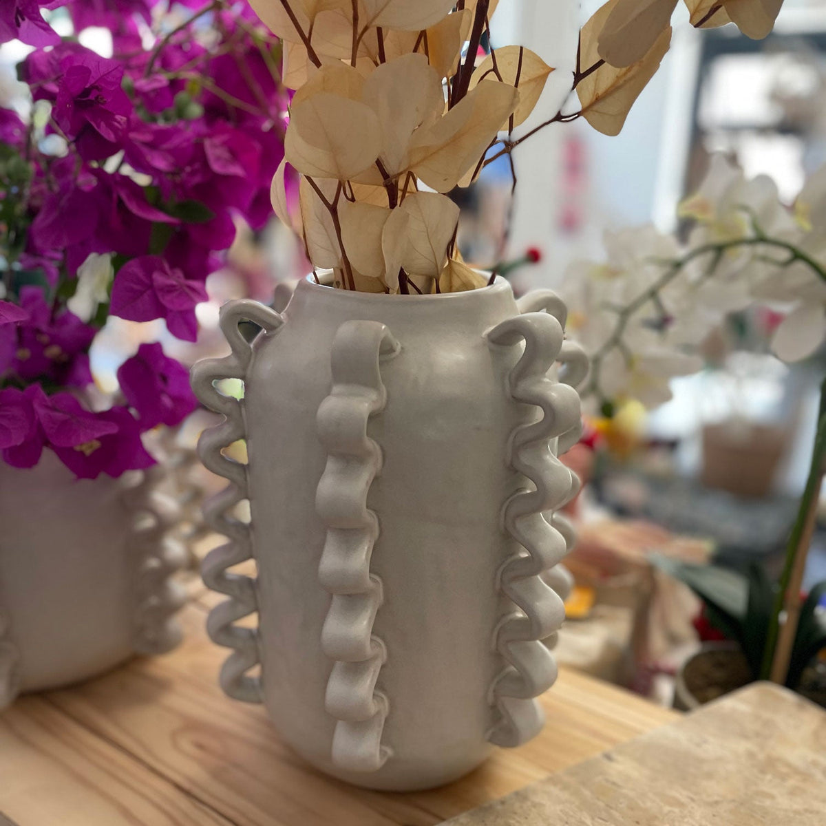 Large Scalloped Vase – Tall