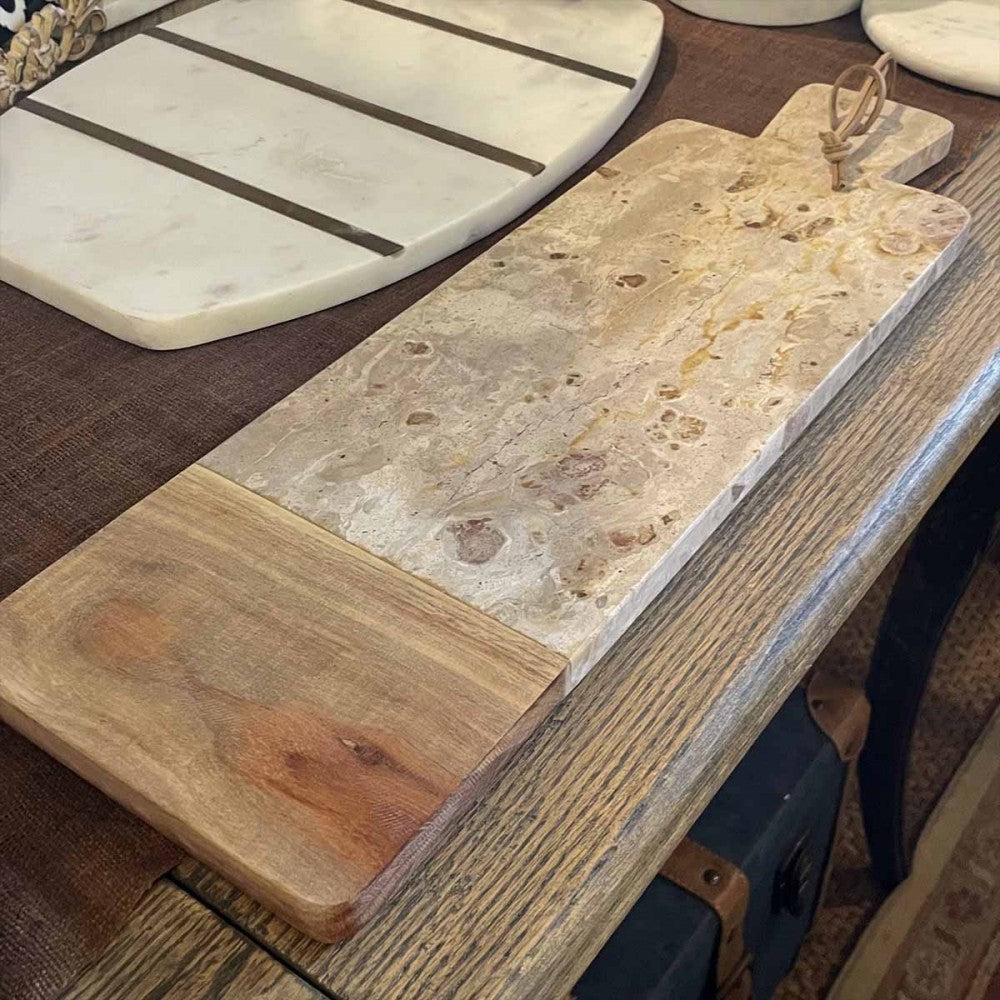 Wood & Leopard Marble Board – view 2
