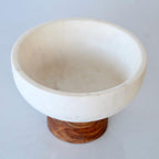 Marble Bowl – Wooden Base – view 2