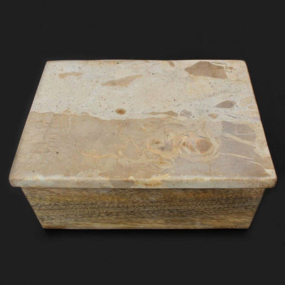Wood & Leopard Marble Box