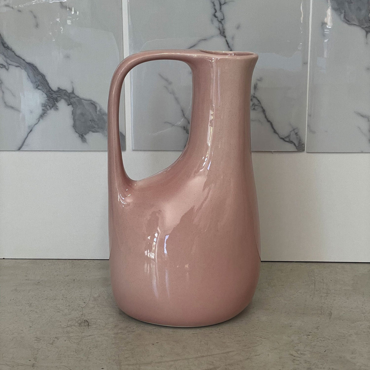 Art Deco Jug – Glossy Pink – view 2