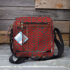 Mongoose Passport Cross Body Bag in Fishbone Blue-Brick