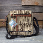 Mongoose Passport Cross Body Bag in Seeds Ivory-Charcoal