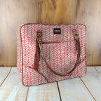Mongoose Large Day Bag in Fishbone Red-Natural